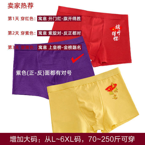 紫色考试穿的专用短裤