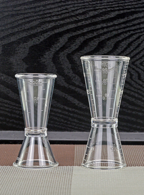 奶茶专用器具 PC树脂盎司杯双头量杯 20-40cc 量酒杯 奶茶店工具