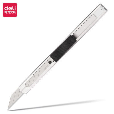 得力小号30度美工刀4把装