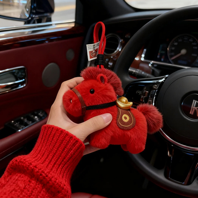 马年车载挂件吉祥物生肖装饰