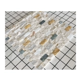 Цветная каменная мозаика, наклейки на стену, натуральный мрамор, культурный камень, фон, стена, ванная комната, изображение на стене гостиной