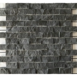 Черная культура каменная мозаичная наклейка натуральная дали монгольский черный разбитый лицо гостиная крыльца