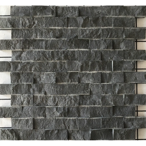 Черная культура каменная мозаичная наклейка натуральная дали монгольский черный разбитый лицо гостиная крыльца