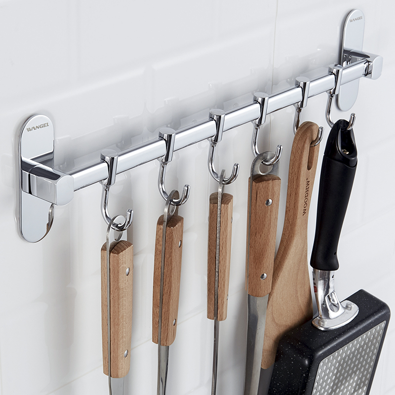 厨房挂钩免打孔排钩厨具置物架