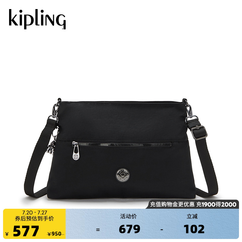 kipling女款轻便通勤帆布包新款时尚潮流单肩包斜挎包|POLLIE M