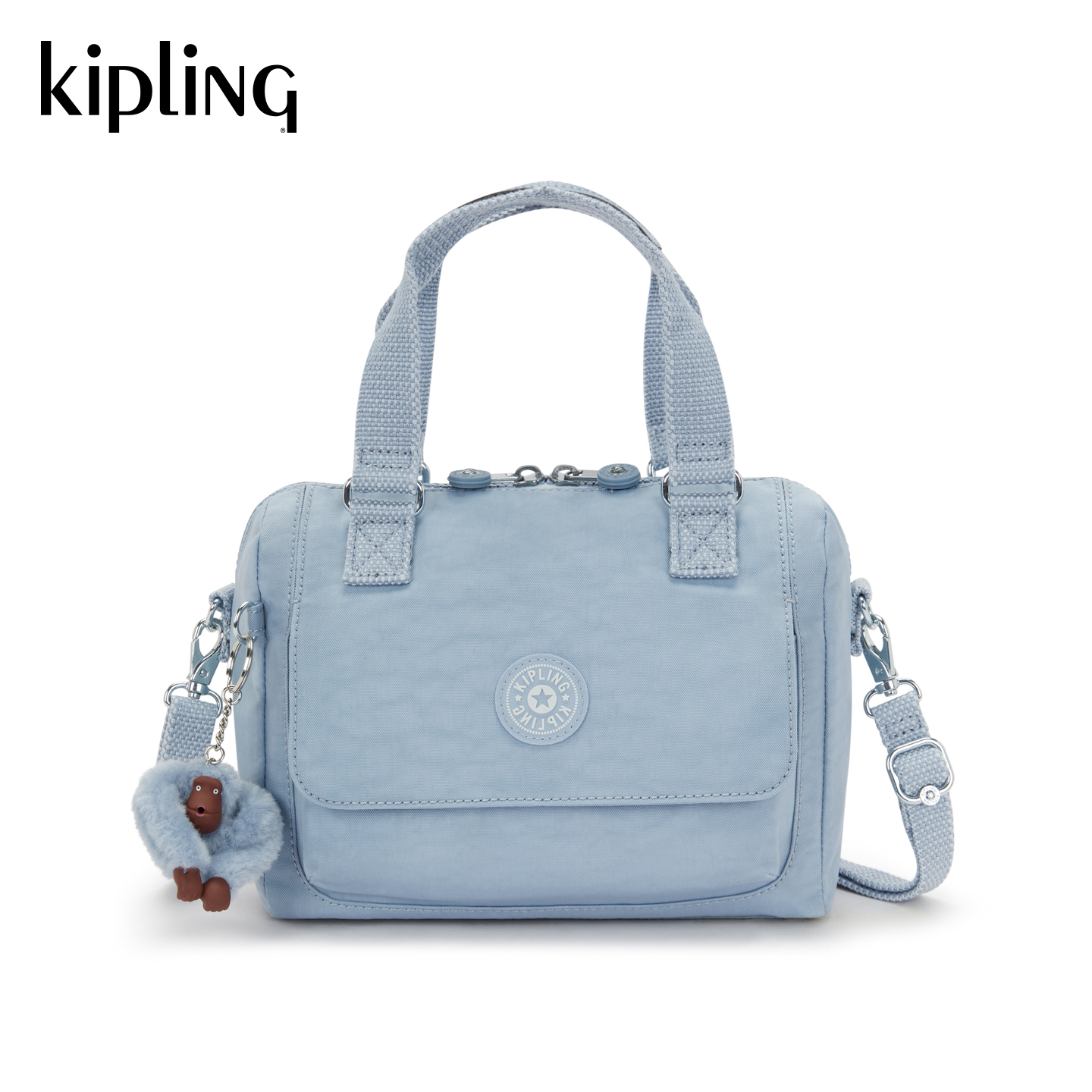 kipling女款轻便帆布单肩包