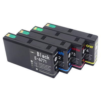 MAG适用 爱普生WP4011墨盒WP-4511 WP-4531 WP-4521 WP-4091彩色喷墨打印机一体机墨盒T6771墨水盒彩色油墨盒