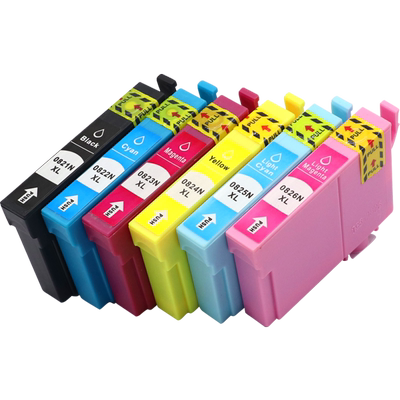 MAG适用爱普生T0821 N墨盒EPSON R270 T290 T390 TX590 RX690 T50墨盒TX650 TX700 TX800FW打印机墨盒油墨水