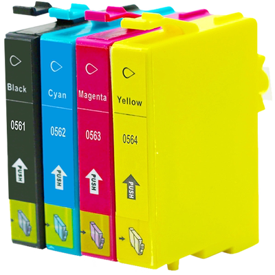 MAG适用 爱普生T0561墨盒Epson Stylus Photo RX430 R250 RX530彩色打印机墨水盒 T0562 T0563 T0564墨盒0561