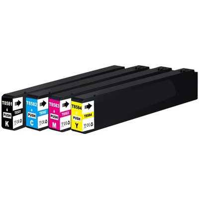 MAG适用爱普生WF-C20590墨盒T8581墨盒epson WF-C20590打印机油墨 T8581 T8582 T8583 T8584颜料墨水盒带芯片