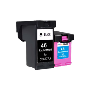 MAG适用惠普46墨盒hp deskjet 2020hc 2520hc打印机Ink Advantage 2529 2029 4729一体机黑彩色喷头连喷墨盒