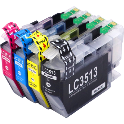 万年声适用兄弟LC3511墨盒LC3513墨盒Brother DCP-J572DW MFC-J491DW J690DW J890DW彩色照片打印机油墨水盒