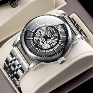 官方正品 全自动机械男表防水十大潮流品牌旗舰店 宾卡达手表男士