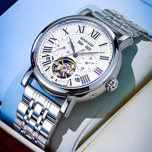 官方正品名牌手表男全自动机械男士手表防水国产男表十大宾卡达