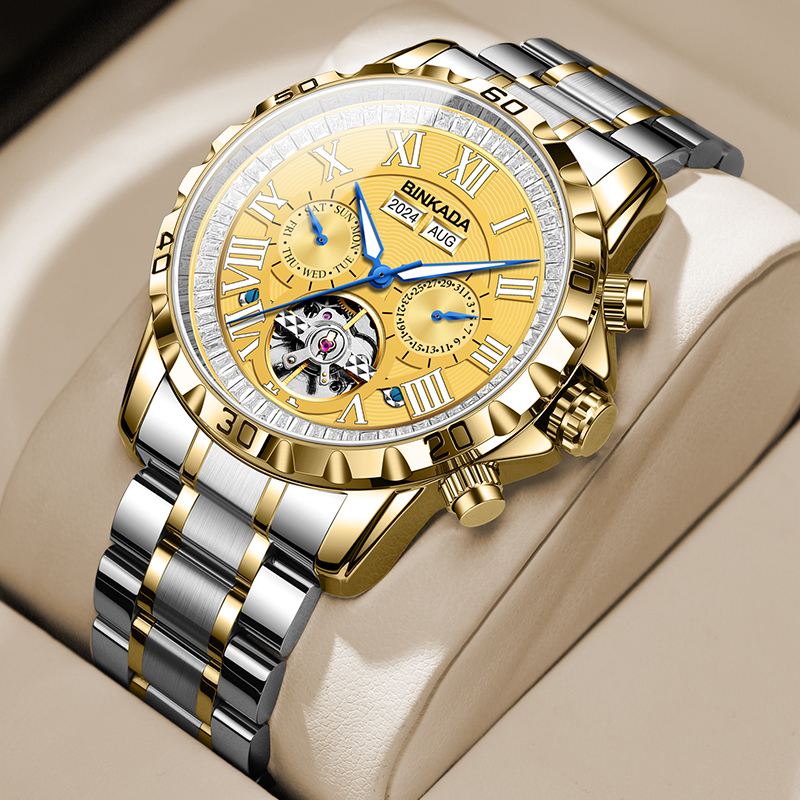 瑞士名牌男士全自动机械表