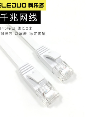 6类网线lan线千兆网络cat6家用宽带连接线电脑路由器超8类六类wan