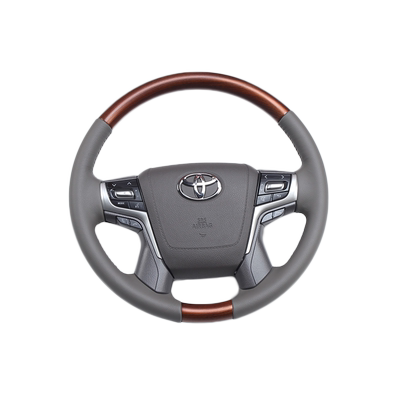 霸道新款19方向盘木内饰改装