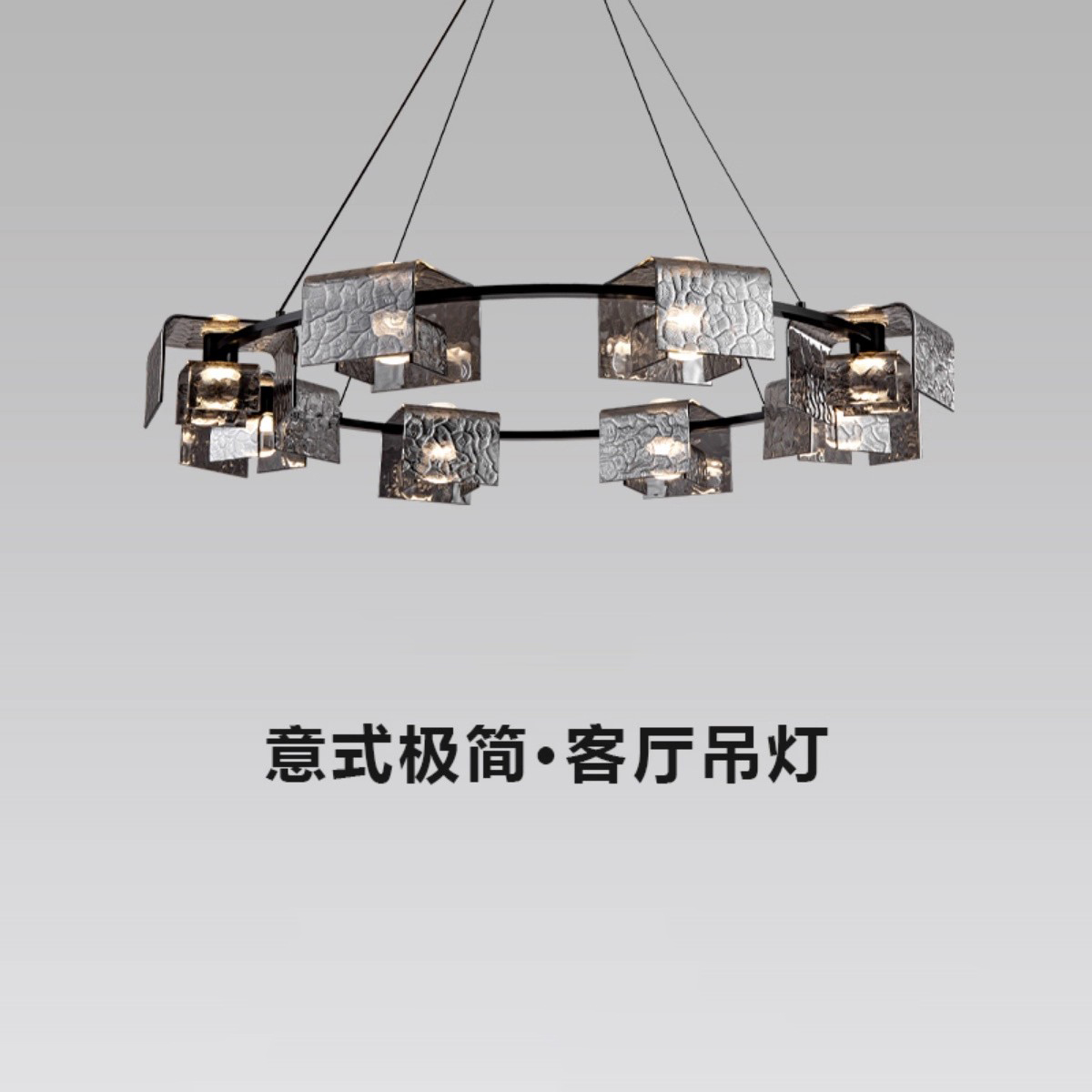 灯品仕意式极简客厅吊灯设计师全铜大气轻奢高级感大厅餐厅主灯