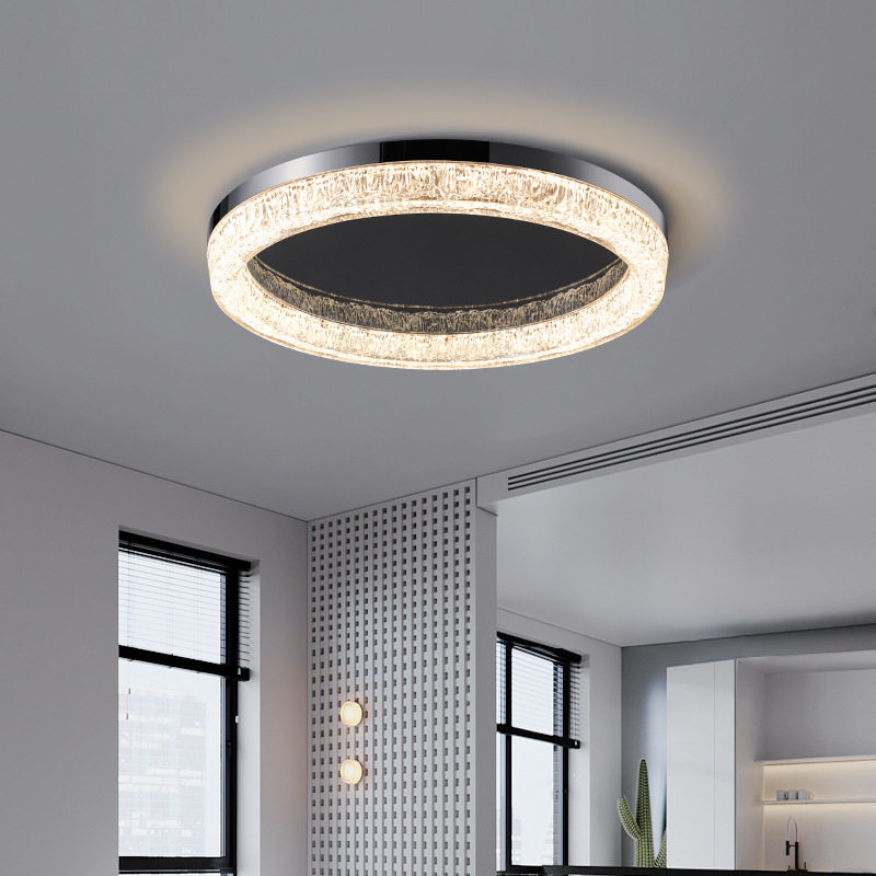 灯品仕意式极简客厅树脂吸顶灯现代简约高端设计师主卧室房间灯