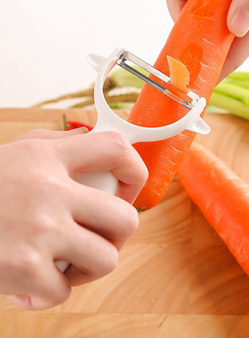 珍珠生活 日本进口 刨刀 削果皮蔬菜皮工具 研磨蒜泥GP-1563 白色