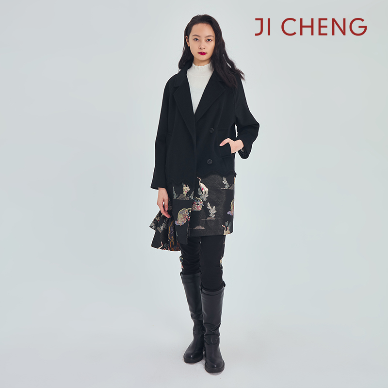 羊毛长款设计师JiCheng原创