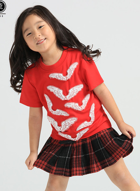 中国设计师原创Ji Cheng吉承 儿童翅膀内置短袖T恤亲子装休闲1856