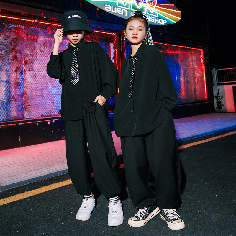 儿童舞蹈衣服嘻哈套装帅气hiphop