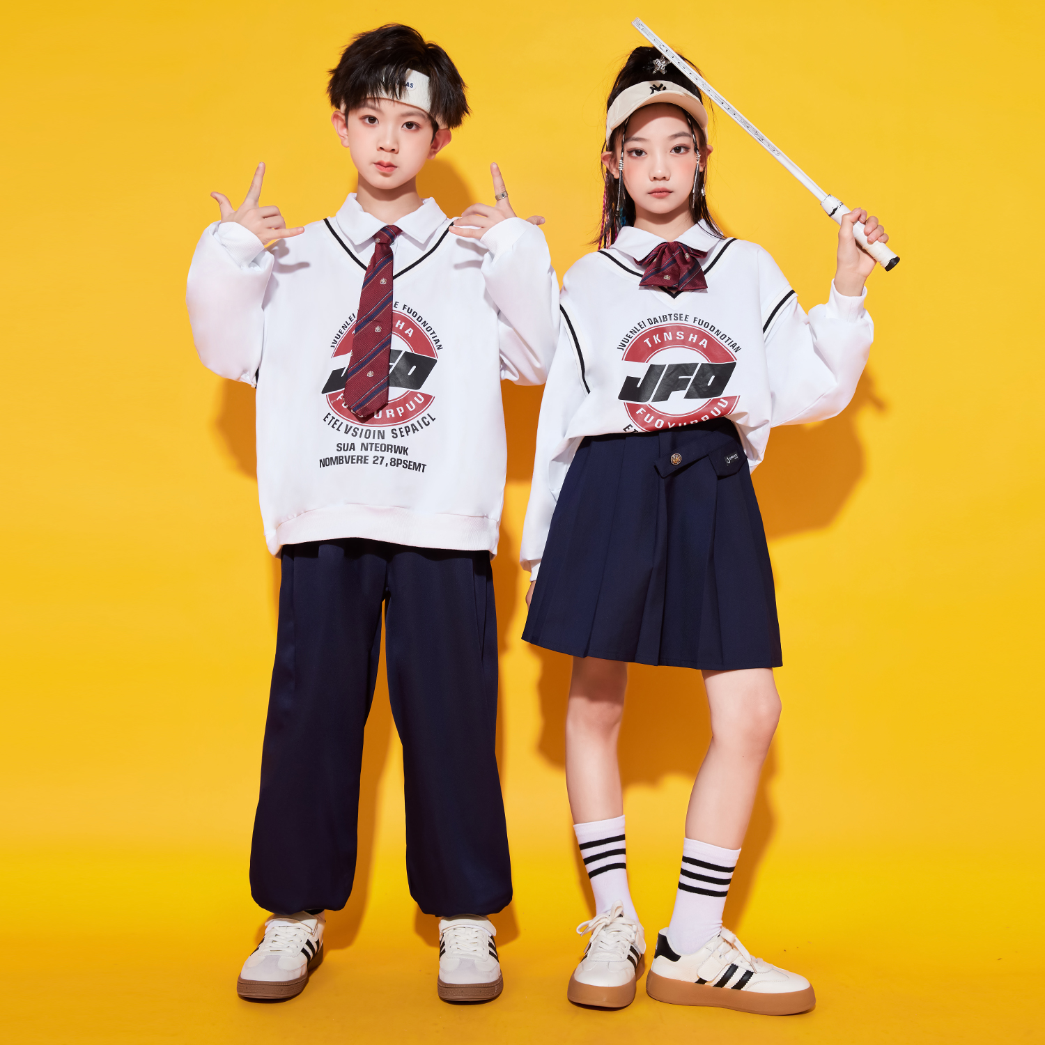 闪仔男女学院合唱服儿童演出服