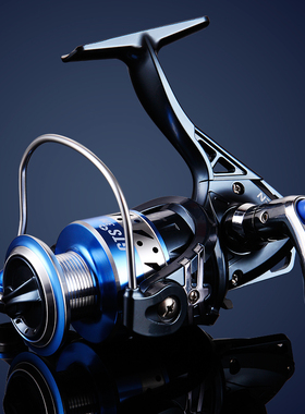 特奔GTS+二代鱼线轮纺车轮远投海竿海钓渔轮全金属线杯12轴钓鱼轮