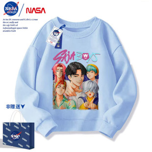 NASA联名kpop猎魔女团儿童鲁米米拉佐伊男女童装上衣新款卫衣服