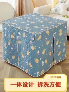 毛绒烤火罩2025新款家用烤火桌子罩套正方形长家用架被火炉罩套取
