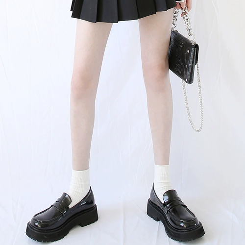 Обувь для кожаной обуви, студенческая юбка в складку для школьников, коллекция 2022