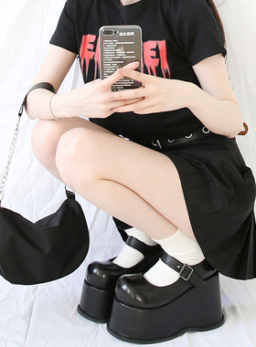 JUICE PARK厚底一字型扣带厚底玛丽珍y2k亚文化演唱会追星12CM