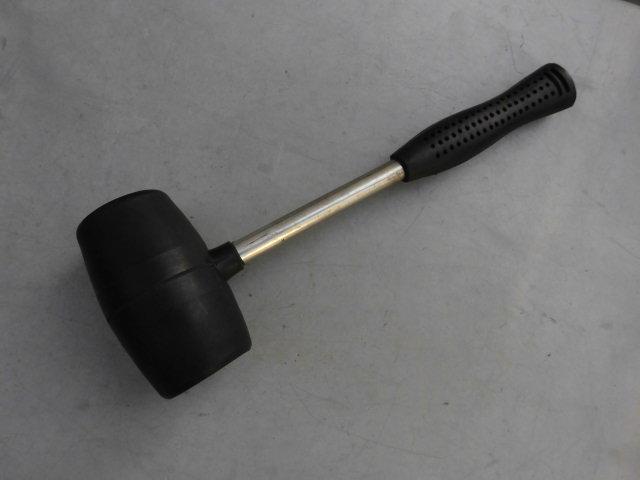 老货胶皮锤钢管柄安装锤地板砖瓷砖敲击锤小号橡皮锤装修用榔头锤