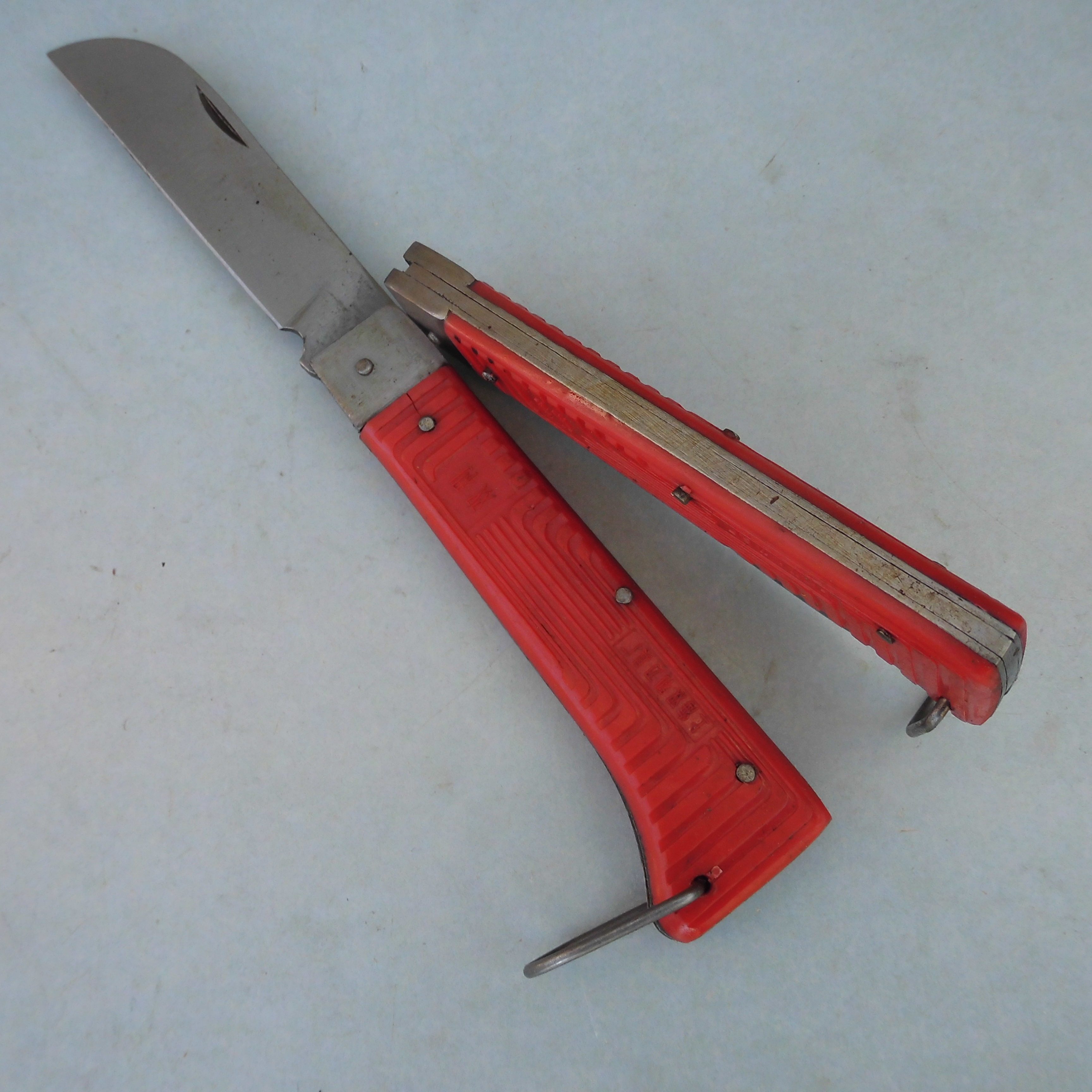 2000年老货上海产双利牌单用电工刀大号1用刮线刀电线电缆剥皮刀