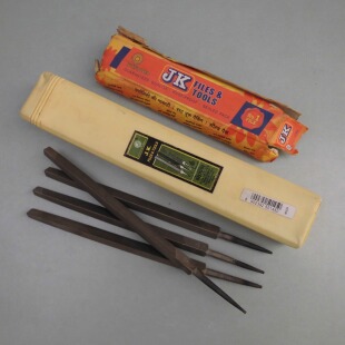 九十年代原装进口货JK锉刀三角锉7寸伐锯锉钳工锉优质金工整形锉