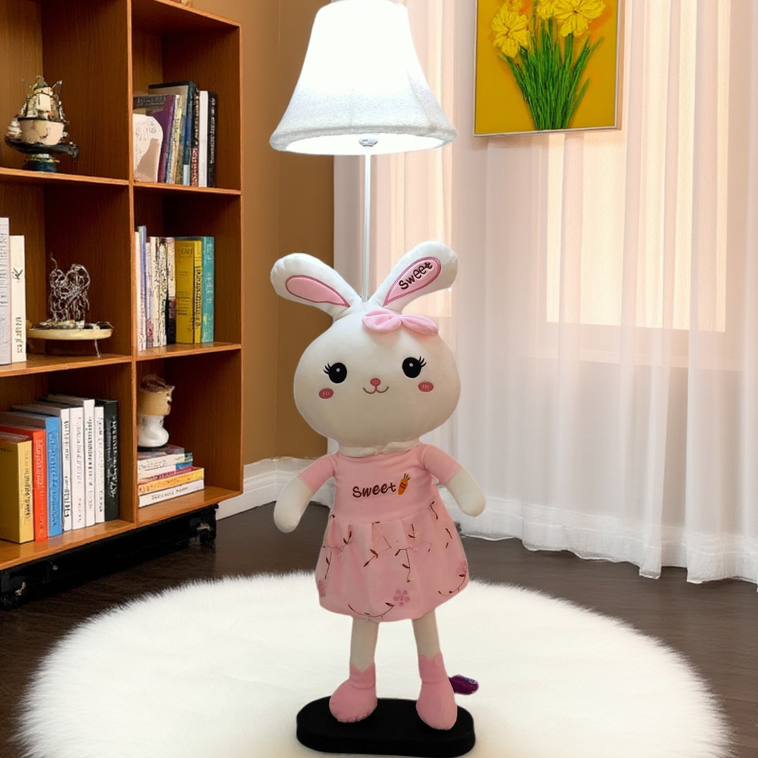 儿童房插电落地小夜灯礼物卧室睡眠睡觉少女心梦幻ins婴儿喂奶灯