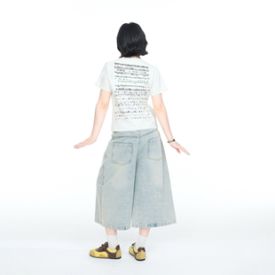 ins超好看上衣 2025新款 字母印花正肩短袖 T恤女夏季 街头风潮流短款