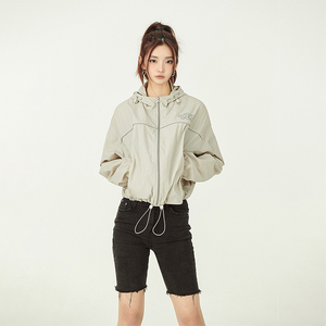 YEP反光短款时尚防晒服外套上衣2026新款防紫外线防晒衣女款夏季