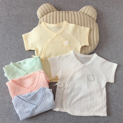 宝宝夏季短袖半背衣透气吸汗