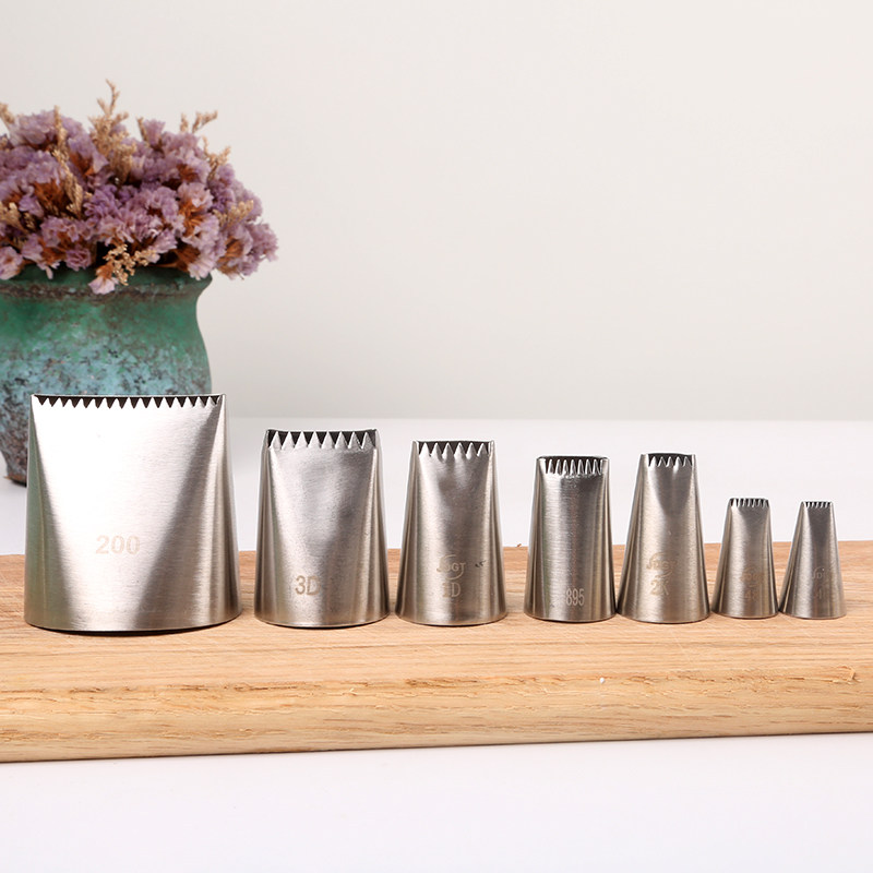 304不锈钢裱花嘴双排无接缝奶油