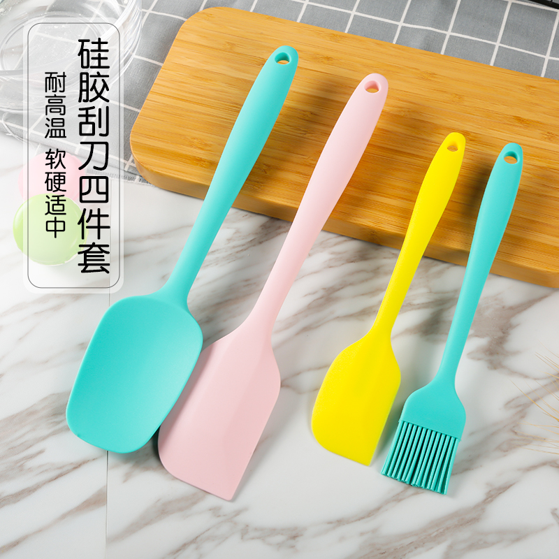 一体式硅胶刮刀蛋糕奶油刷子