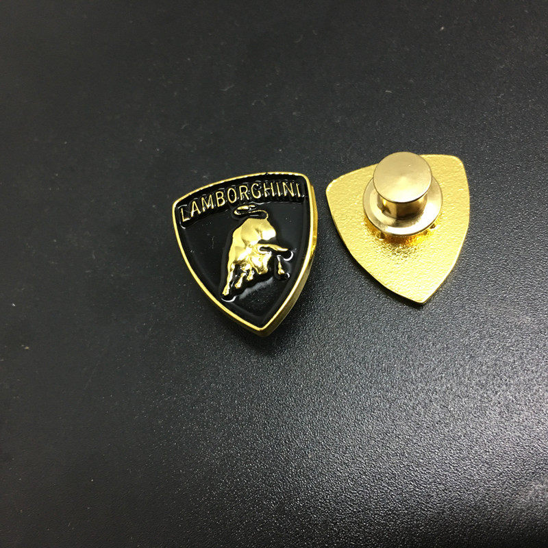 汽车礼品胸针适用兰博基尼车标lamborghini收藏徽章车展胸针襟章