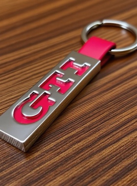 大众GTI钥匙扣金属电镀VW车钥匙挂饰汽车用品装饰配件