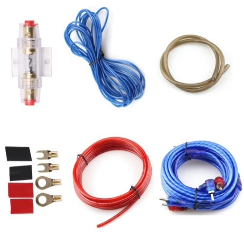 纯铜汽车音响车载低音炮功放双莲花头音频线信号线连接线公对公头