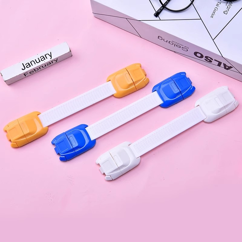 儿童安全锁防夹手多功能家具锁推拉柜子冰箱门抽屉锁宝宝防护锁扣