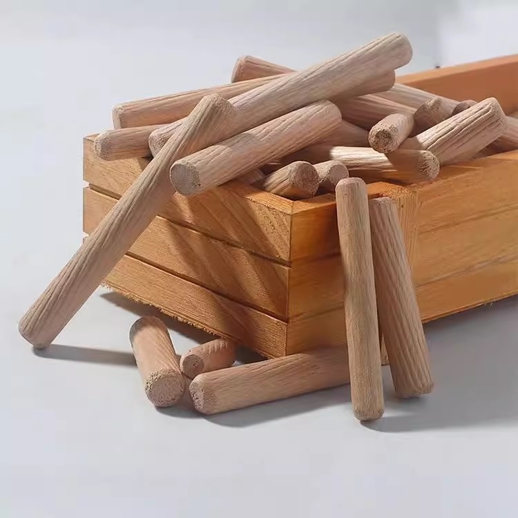 家具连接圆木销木栓木棒木塞木钉笋木屑木肖木楔木梢6/8/10/12mm