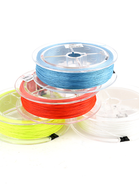 橘红色飞钓飞蝇钓延长线钓备用线 20lb 30lb 九妹渔具