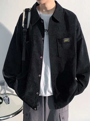 Вельветовая рубашка, осенняя куртка для отдыха, в американском стиле