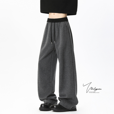 潮牌复古青少年运动休闲卫裤男